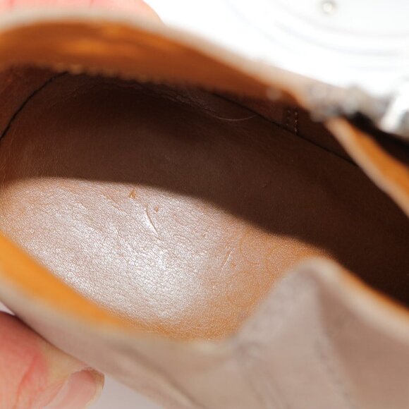 Franco Sarto Womens Laslo Boot Size 8 Tan Nubuck Bootie Low Block Heel Comfy - Picture 10 of 12